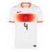 Koszulka piłkarska Holandia Virgil van Dijk #4 Strój wyjazdowy MŚ 2026 tanio Krótki Rękaw
